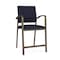 Lesro Newport Hip Chair Metal Frame, Bronze, OH Navy Upholstery NP1161 - alternate 1